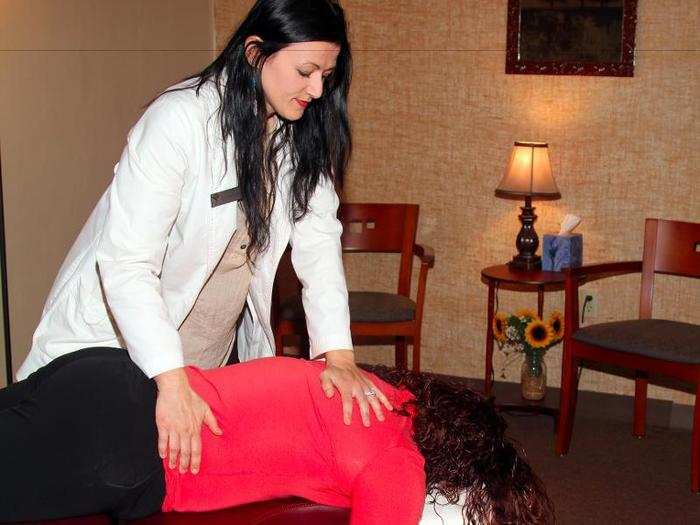 15. Chiropractors work an average of 38.2 hours per week and have average annual earnings of $81,955.