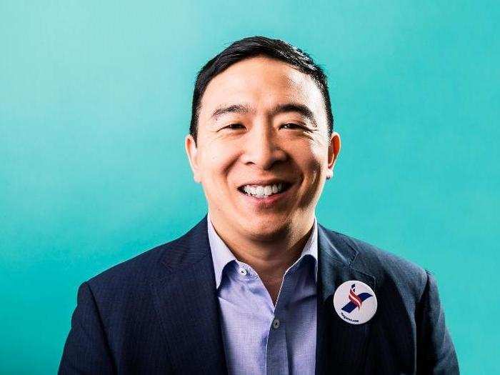 46.9% of Democratic respondents think entrepreneur Andrew Yang would lose to Trump compared to 17.4% who think he would win, and 36% who were neutral.