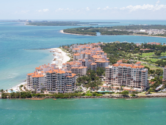 Fisher Island, a 216-acre members-only island off the coast of Miami, is the richest zip code in the US.