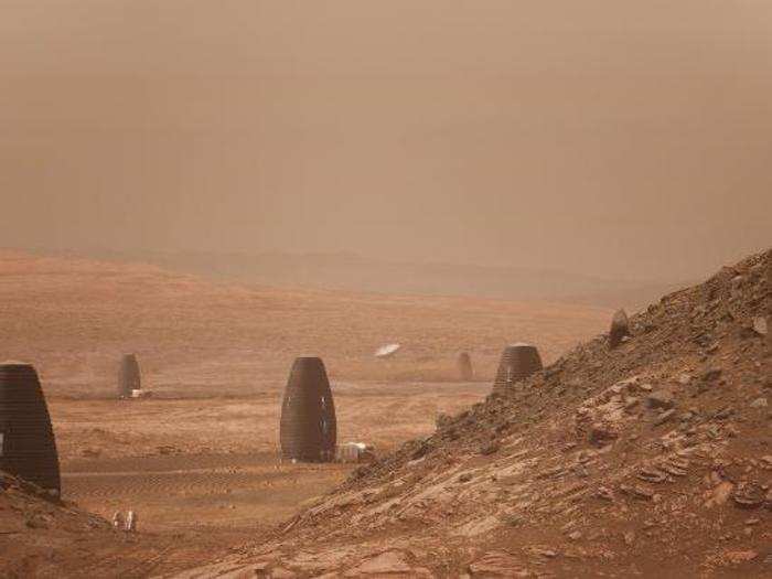 NASA aims to build habitats on Mars before people arrive, so the teams' prototypes needed to support human life.
