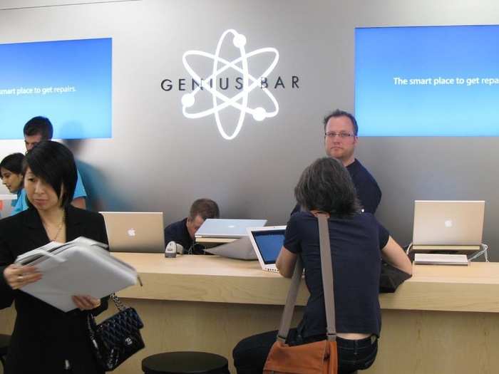 Starting in 2016, Apple Stores ditched the Genius Bar and checkout counters.