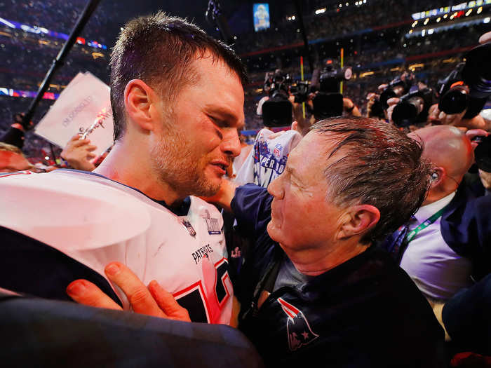 Tom Brady and coach Bill Belichick are a double act that have been synonymous with success for more than a decade.