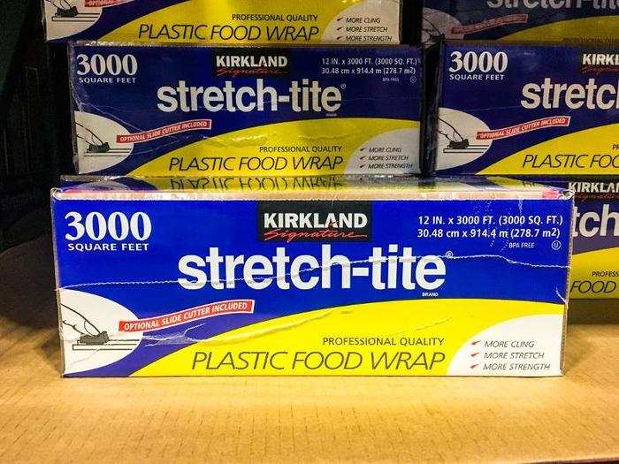 3,000 FEET OF PLASTIC WRAP: You could cover your entire house with this much plastic food wrap. But, you should probably consider the environment and use plastic sparingly. My mom bought one of these back in 2006, and it's still going strong.