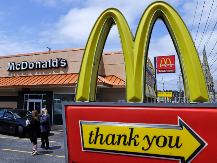 McDonald's: $1.3 million to $2.2 million