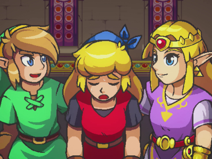 When Cadence, the heroine of "Crypt of the Necrodancer," finds herself stuck in the world of "The Legend of Zelda," Link and Zelda agree to help her find her way home.