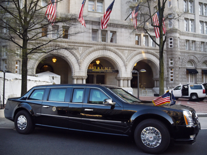 Trump's limo, nicknamed "the Beast," costs $1.5 million.