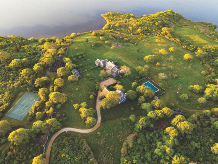 The Martha's Vineyard estate, Red Gate Farm, spans 340 acres in Aquinnah, Massachusetts.