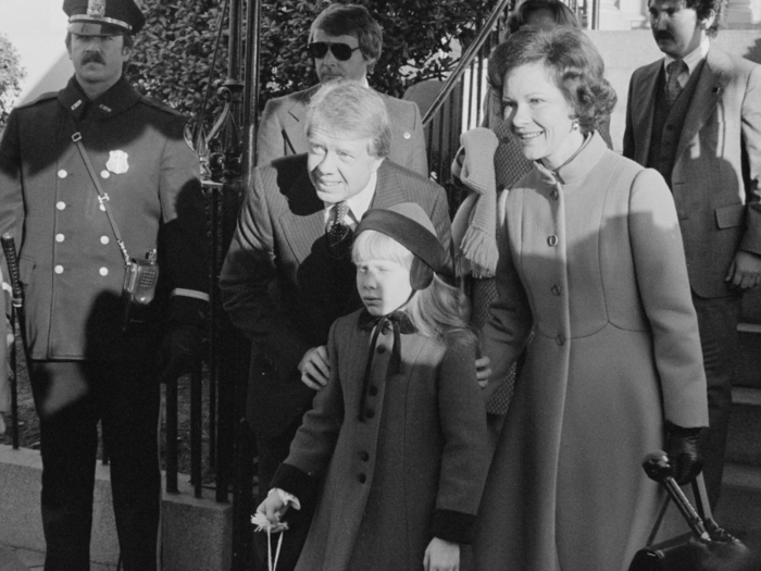 Though President Jimmy Carter had four children in all, only his nine-year-old daughter Amy moved into the White House in 1977.
