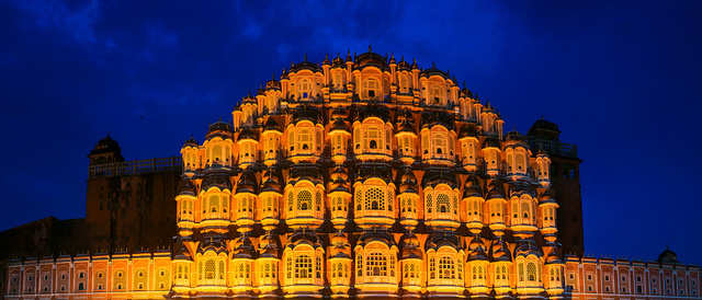 Hawa Mahal meaning the Palace of Winds has 953 windows known as ...