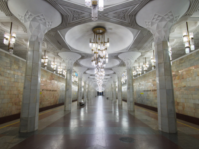 The subway system is the oldest in central Asia. It opened in 1977, when Uzbekistan was part of the Soviet Union.