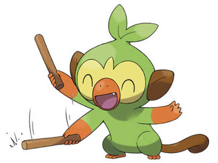 Grookey, the Chimp Pokémon (Grass)