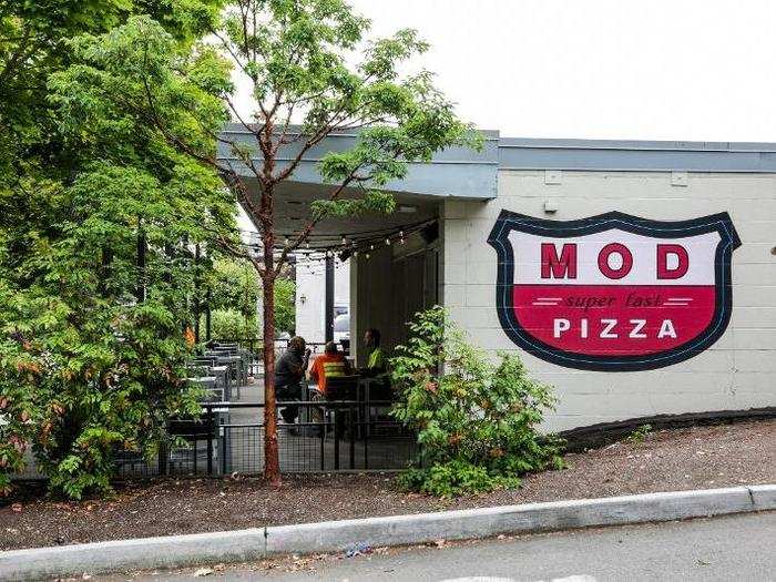 I made my way to the MOD Pizza in Bellevue, which is one of the chain's oldest locations.