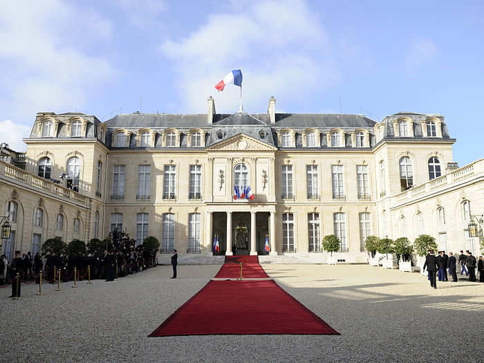 The Élysée Palace, or Palais de l’Élysée, boasts 365 rooms that comprise the country's center of power.