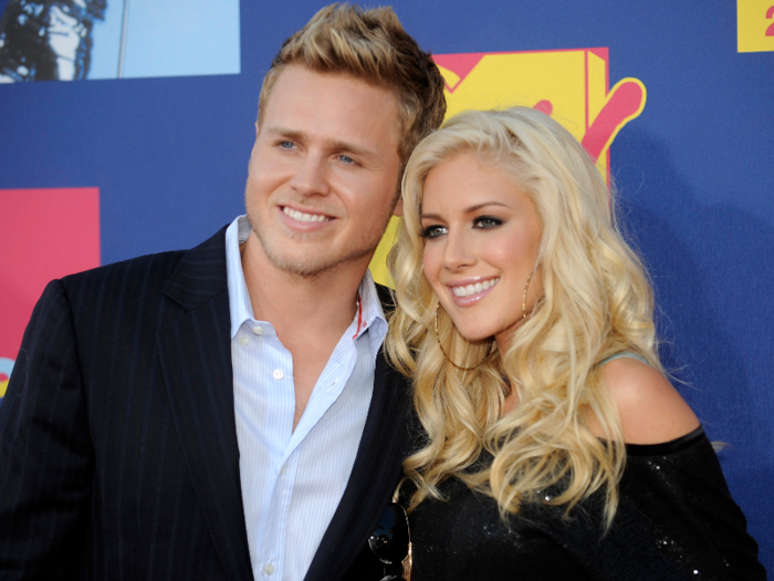 Spencer Pratt and Heidi Montag starred on MTV's "The Hills," a six-season reality series about a group of young people living in Los Angeles that ran from 2006 to 2010.