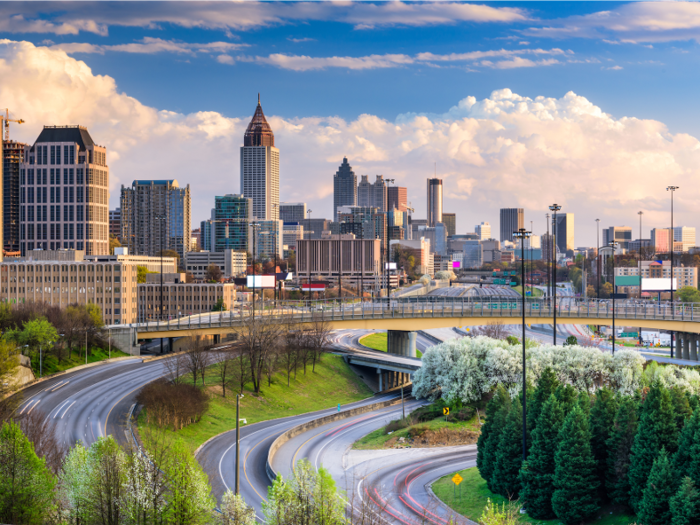 15. Atlanta, Georgia: The unemployment rate of 3.3% was just above the average rate among the 30 biggest metro areas of 3.2%, and the GDP growth rate of 2.9% was slightly higher than the average rate of 2.7%.