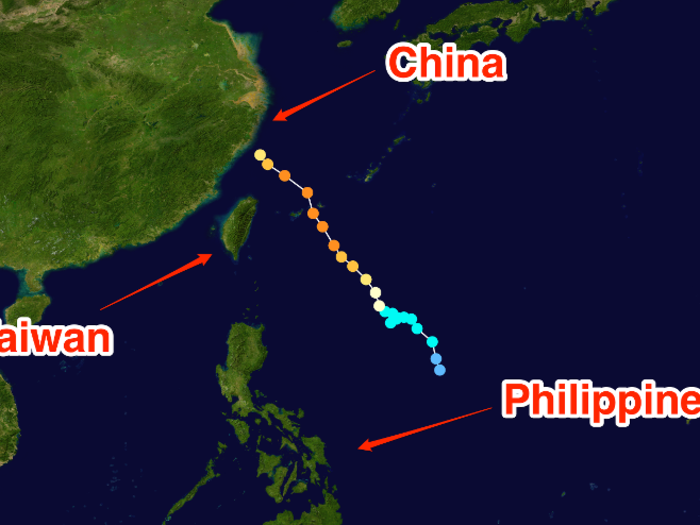 Typhoon Lekima started out as a tropical depression on August 2, then quickly picked up speed as it headed northwest.