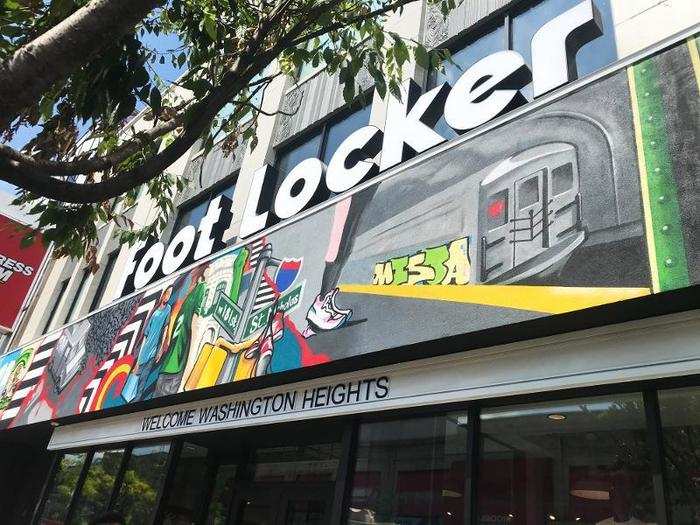 The Foot Locker Power Store is located in Washington Heights in Manhattan.