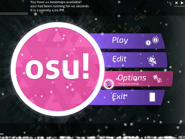 First download Osu! from the official site. You can make an account to keep track of your scores and make it easier to find new songs.