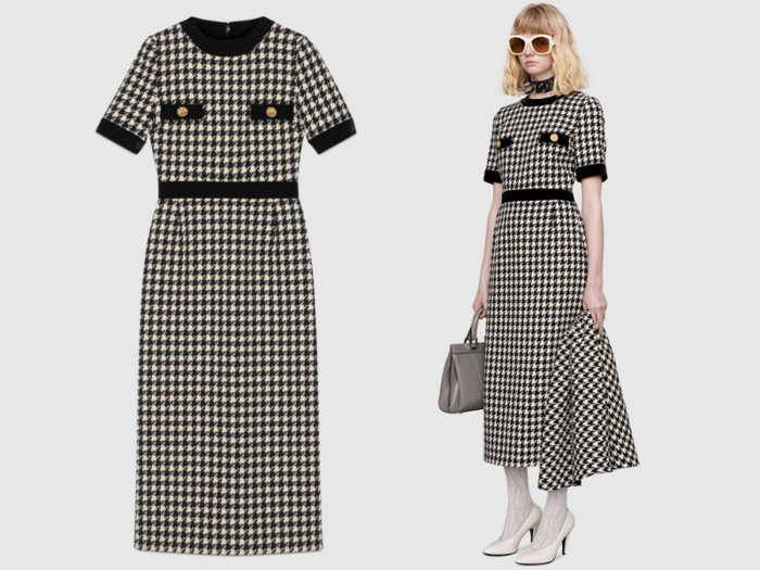 Gucci houndstooth dress — $4,200