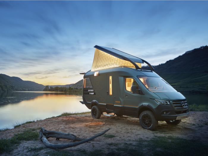 Hymer has partnered with BASF to create a concept tiny home on wheels, the VisionVenture.