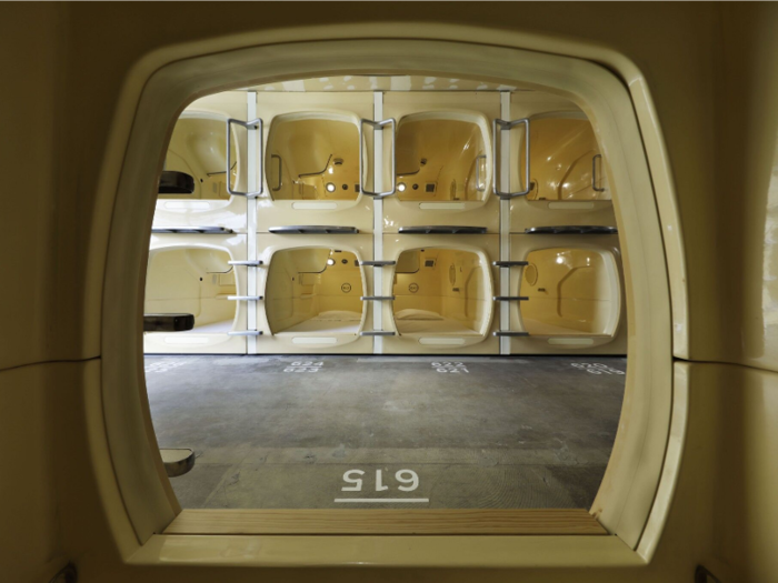 1. ℃ (Do-C) Gotanda is a modern capsule hotel in Tokyo featuring minimal interiors and a rough, industrial look.