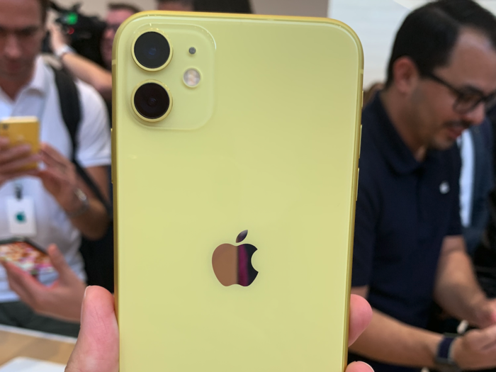 The iPhone 11 in yellow is the pick for someone who never gets tired of summer.
