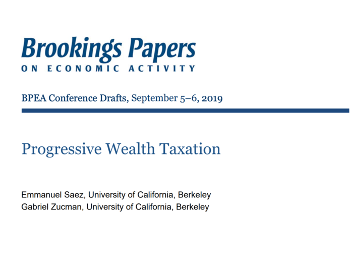 Methodology: The study published in Brookings Papers on Economic Activity examines American billionaires' net worths if a moderate wealth tax had been implemented in 1982.