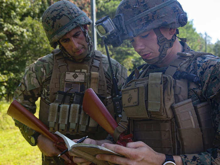 The urban setting of the IIT provided the US Marines and British soldiers with realistic training, and interactive role players gave the combined force of intelligence operatives a realistic setting to apply their skills.