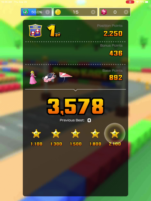 First time getting over 100k Points in a ranked Cup : r/MarioKartTour