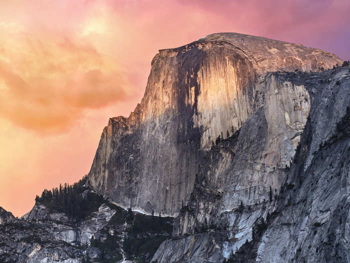 Here's Apple's official default wallpaper for macOS Yosemite.