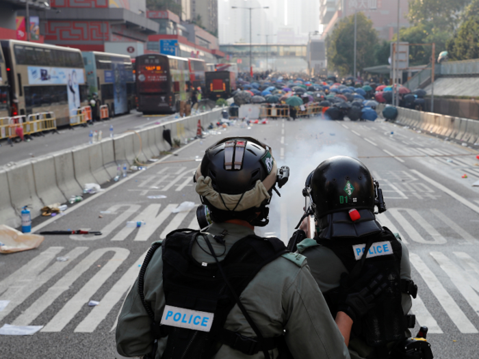 Hong Kong police issued a city-wide ban against marching for Tuesday, October 2, since it was the 70th anniversary of communist rule in China.