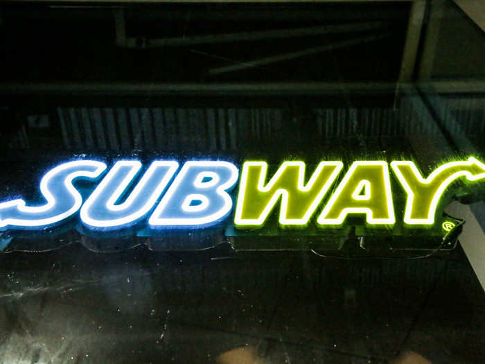 I went to the Subway in Manhattan's Financial District just steps from the office.