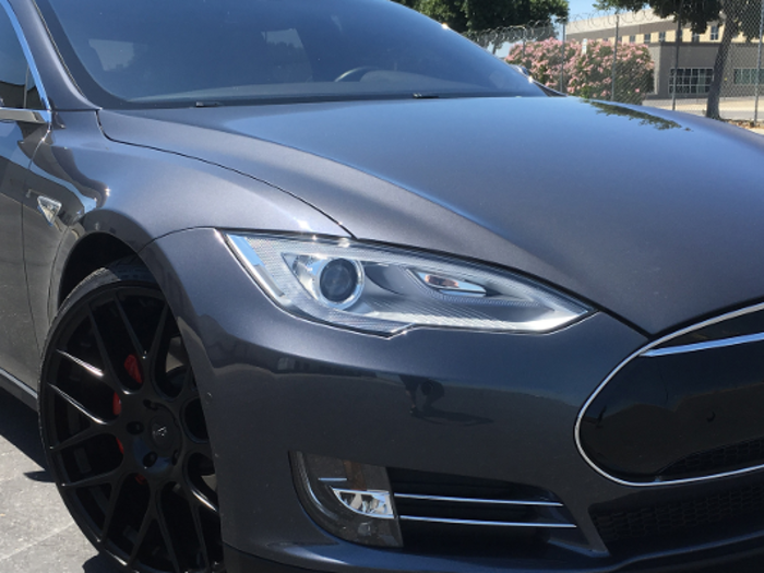The auction includes a 2014 Tesla Model S P85D…