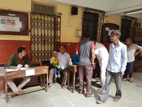 Polling underway in Prabhadevi, Maharashtra