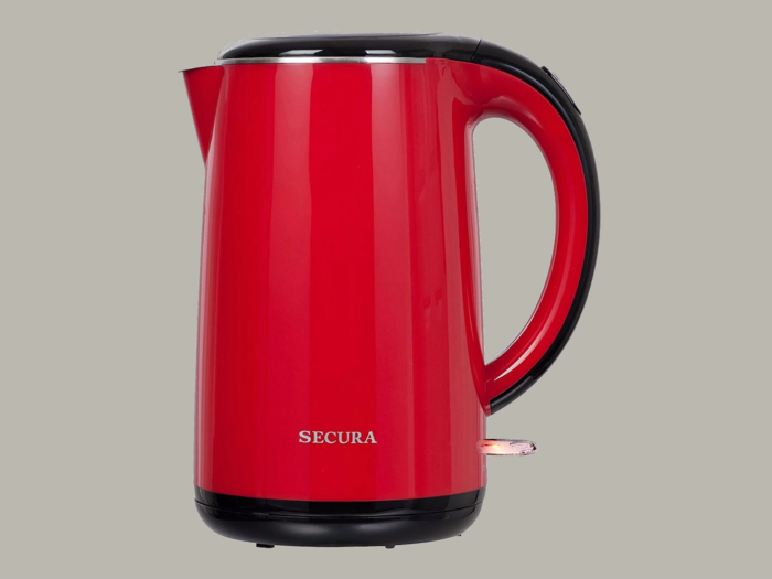Secura Electric Kettle Water Boiler for Tea Coffee Stainless Steel 1.5L  Large Cordless Hot Water Pot BPA Free with Auto Shut-Off Boil-Dry  Protection