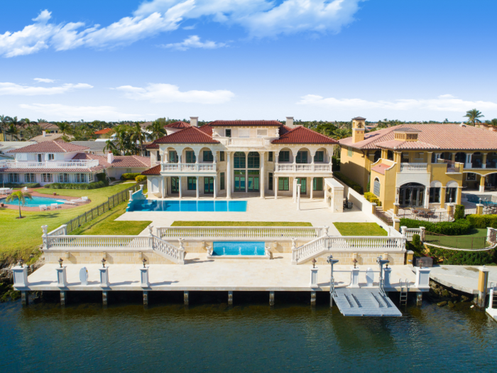 A Florida mansion nicknamed "The Golden Palace" has hit the market for $13.5 million, Business Insider learned from Douglas Elliman.