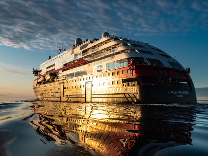 The MS Roald Amundsen is the world's first hybrid cruise ship.