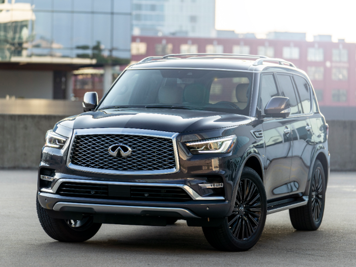10. Infiniti QX80: 63.4% depreciation with a difference of $49,307.