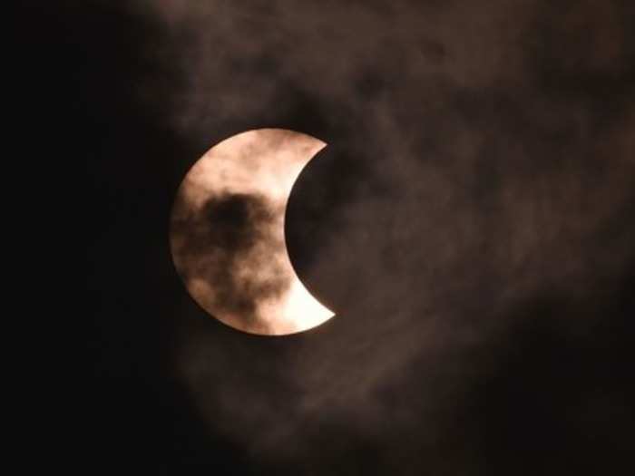 Annular solar eclipse' seen over the sky of Kolkata