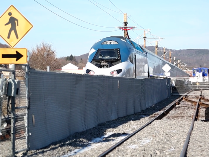 Amtrak revealed the exteriors of its new train — known as the Avelia Liberty — in a video of the first built on Wednesday. The train is designed to replace its aging Acela fleet.
