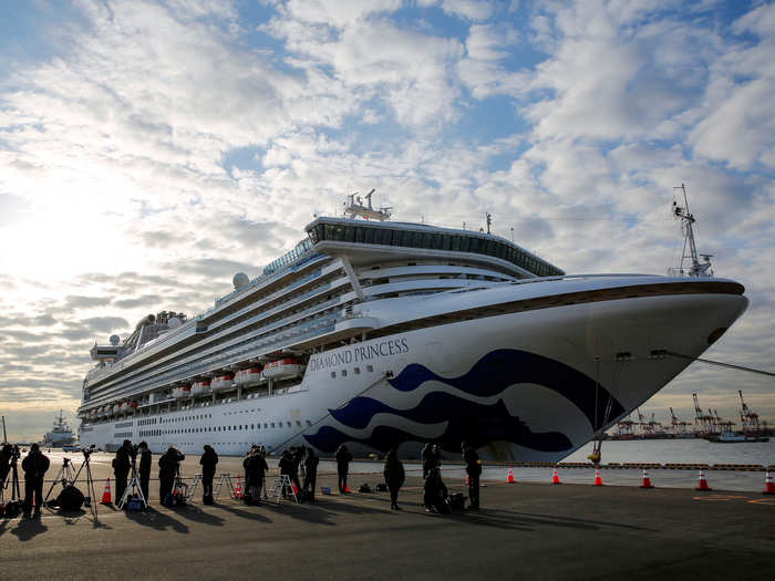 On February 1, a man who'd been on the Diamond Princess tested positive for the new coronavirus six days after leaving the ship. It docked in the port of Yokohama, Japan, three days later.