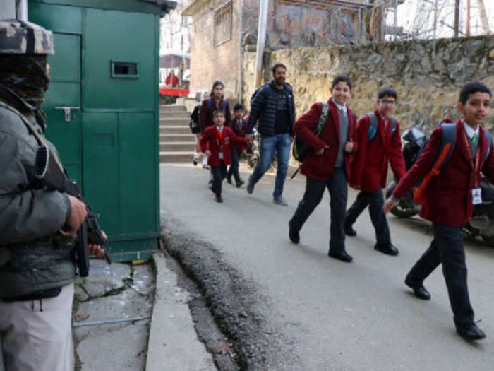 A shutdown coupled with a communications blockade in Kashmir hits schools in the valley.