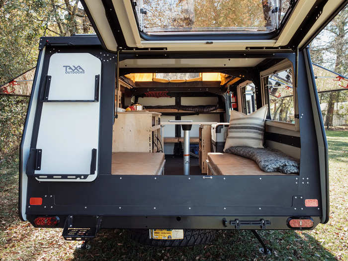 There’s a rear-door hatch for ventilation and easier access to the trailer.