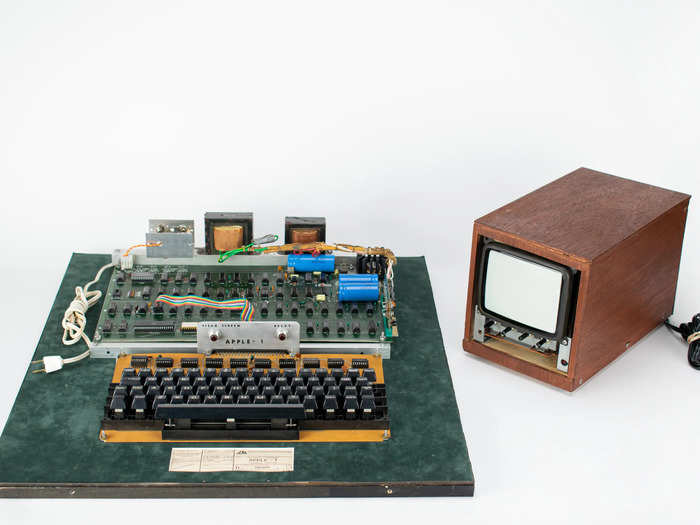 A functioning Apple-1 computer from 1976, likely the most valuable item up for grabs. Another Apple-1, which was Apple's first desktop computer, sold for $470,000 at auction last year.