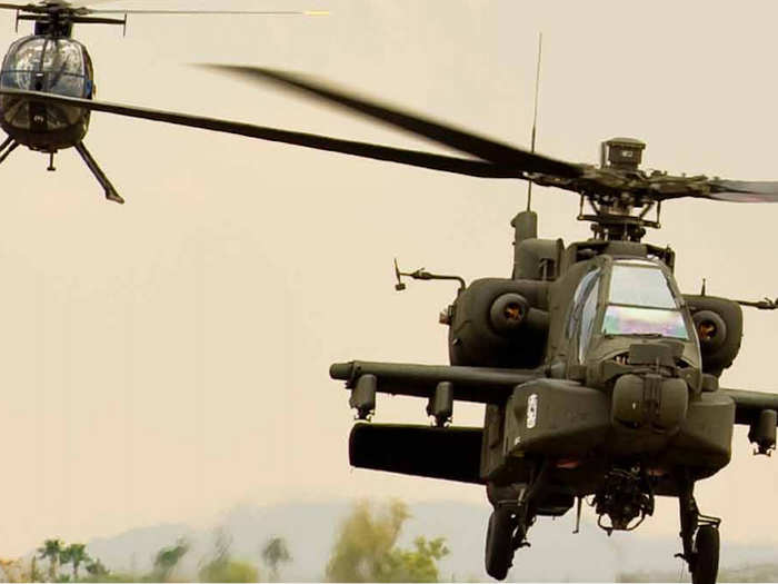 Both the Boeing AH-64 Apache and the HAL Light Combat Helicopter (LCH) are two-seat multi-role attack helicopters.