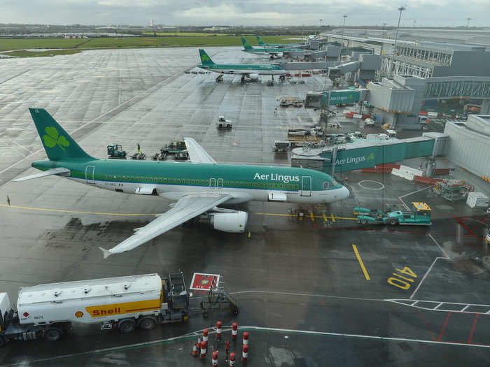 As Ireland's flag carrier, Aer Lingus' brand identity has always been associated with symbols of the country, including the shamrock and the color green.