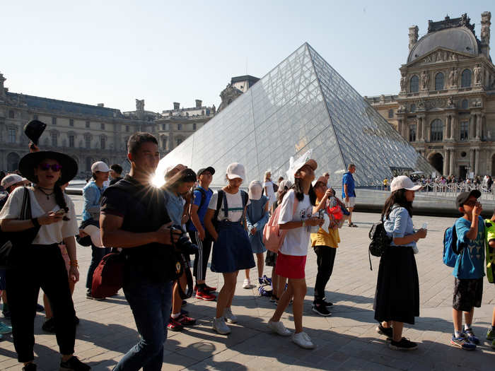 The Louvre, the world's largest art museum, is closed because of concerns about the coronavirus. There are at least 212 confirmed cases in France as of Tuesday.