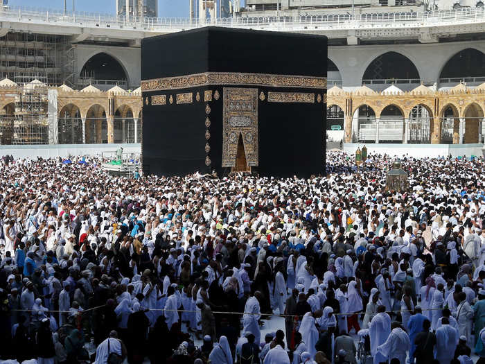 Mecca, one of the holiest Islamic sites, is usually bustling with people making their way around the Kaaba as part of their pilgrimage.