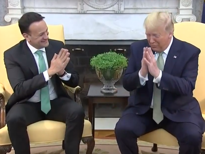 Trump greeted Irish PM with ‘Namaste’