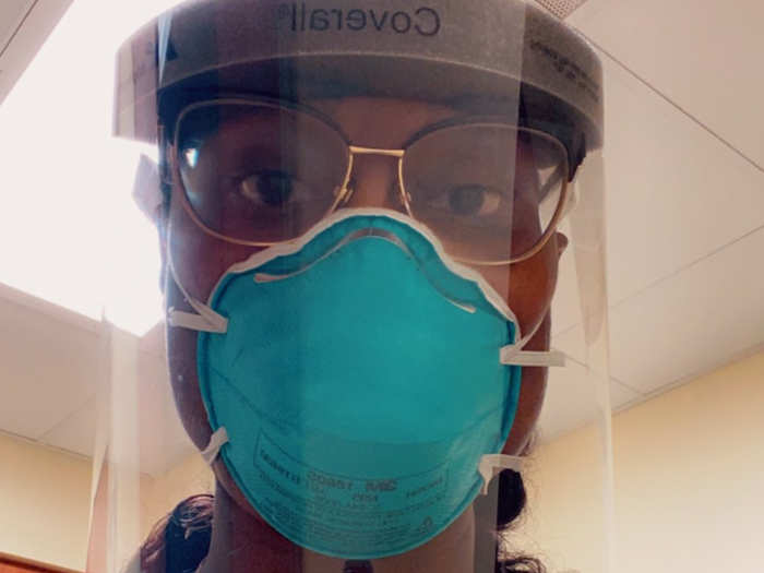 Charnai Prefontaine, an ICU nurse in Illinois, told Business Insider that she has had to use the same mask for a 12-hour shift, and sometimes, for several days to cope with the lack of extras. She's had to place one mask in a bag and label it with her name and date of use.